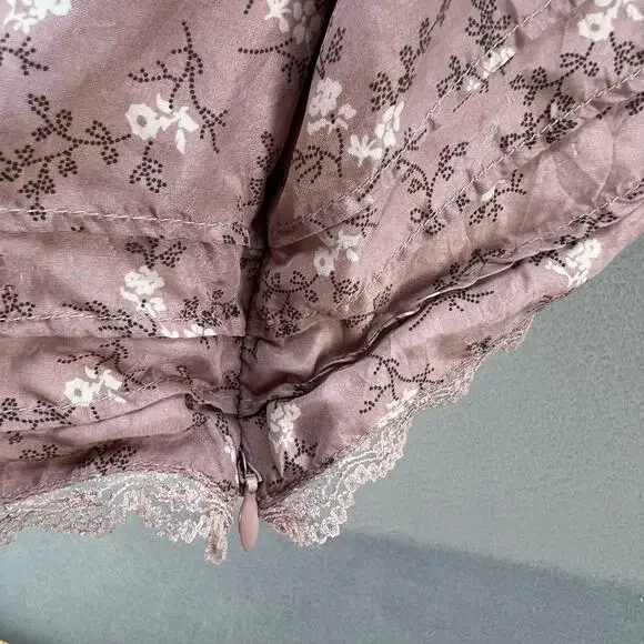 Tommy Hilfiger Women's Y2K Babydoll Tank Top Size 24 Floral Pattern Silk 90s - Picture 6 of 12